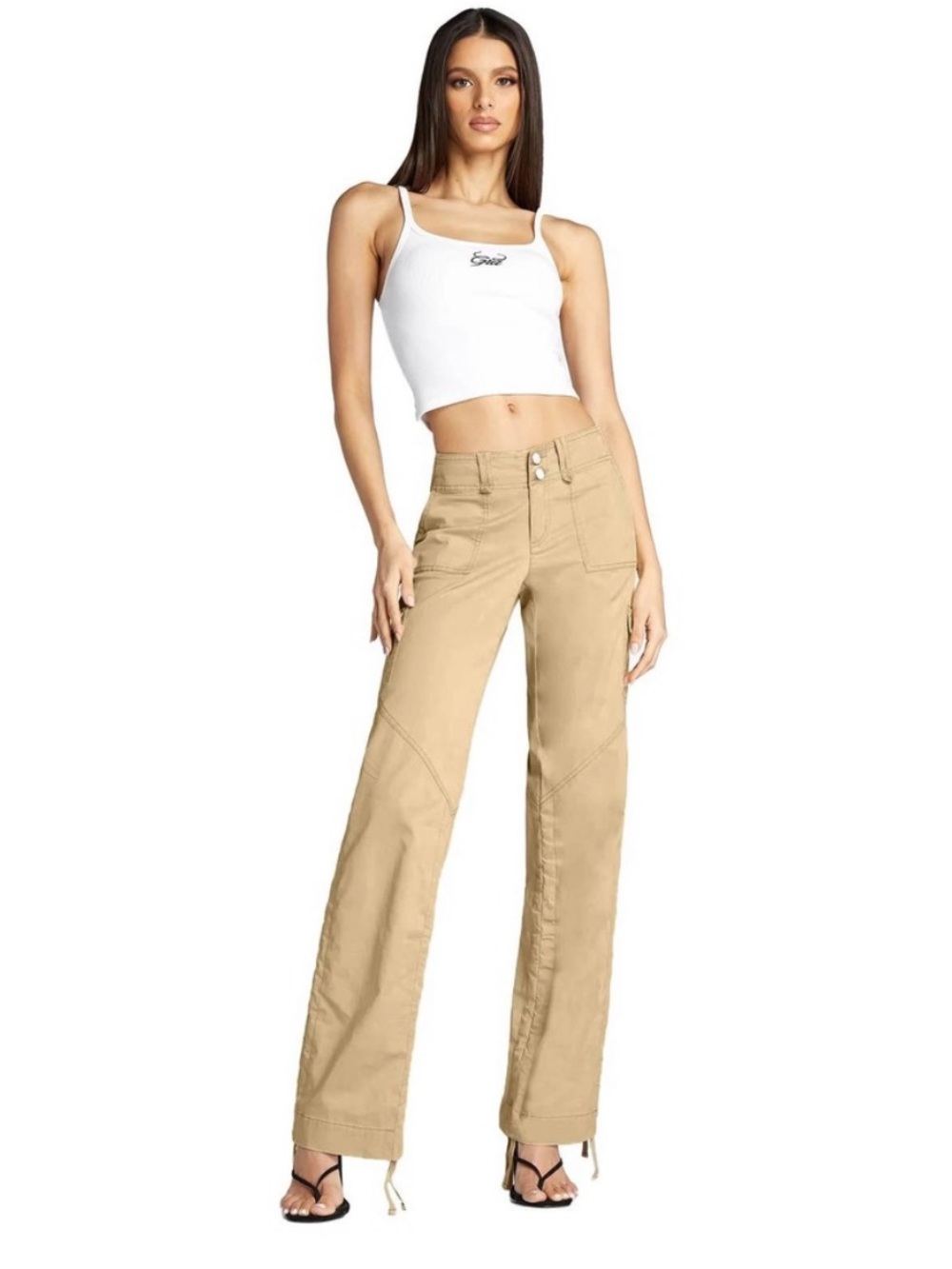 I AM GIA Ryder Cargo Pants Tan NWT Size Small